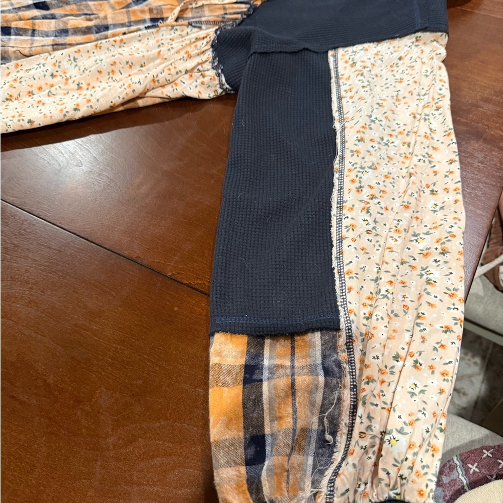 POL - Women's Navy and Yellow Plaid Jacket Size M - Picture 8 of 15